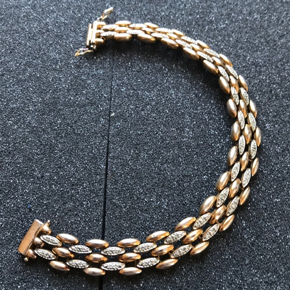 7.5” gold plated 925 sterling silver bracelet 24gr